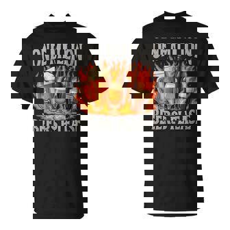 One Million Beers Please Gen Z Drinking Novelty Meme T-Shirt | Mazezy