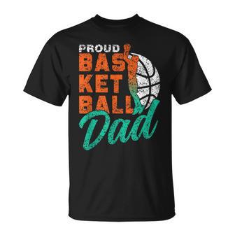 Orgulloso Padre Del Baloncesto Jugador Papá Baloncesto Camiseta unisex - Regaloses
