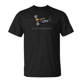 P-51 Mustang Ww2 De Avión Camiseta unisex - Regaloses