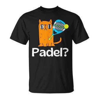 Padel Divertenteimpatica Giocatore Padel Gatto Maglietta - Novitaregali