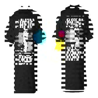 Painting Is My Hobby Paintball Player Paint Shooting Air Gun Tank Top T-Shirt | Mazezy