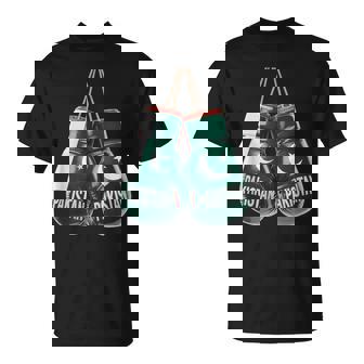 Pakistan Flag Boxing Gloves Boxer Pakistani Patriotism T-Shirt | Mazezy