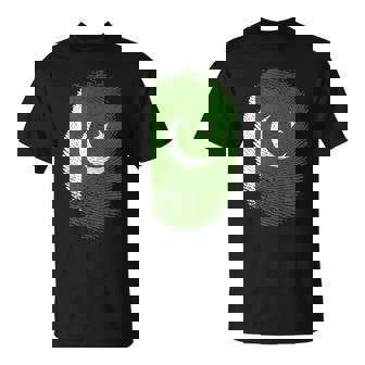 Pakistan Flag Fingerprint Proud Pakistanis Men Women Kids Tank Top T-Shirt | Mazezy