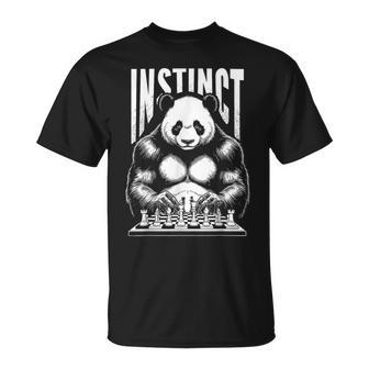 Panda Jugando Ajedrez Instinto Divertido Jaque Mate Oso Jugador Camiseta unisex - Regaloses