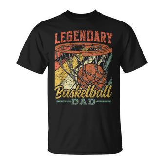 Papá Legendario Del Baloncesto Padre Jugador Papá Baloncesto Camiseta unisex - Regaloses