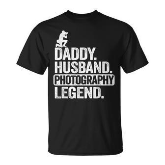Papá Marido Fotografía Leyenda Papá Fotógrafo Divertido Camiseta unisex - Regaloses