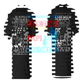 Papi Is My Favorite Name Grandfather Granddaughter Together T-Shirt | Mazezy