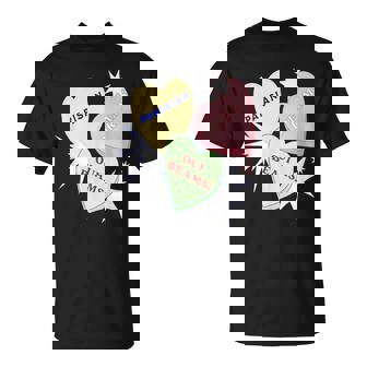 Parisian Dreams Oui Beams Candy Heart Aesthetic Pop Vibes T-Shirt | Mazezy