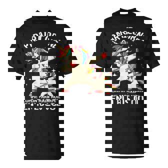 Parraicorne Humour Parrain Cadeau Licorne Dab T-Shirt - Cadeauxyz