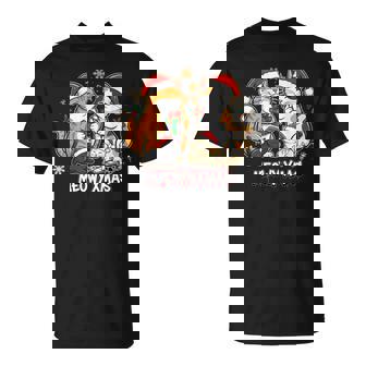 Partner Outfit Nikolaus Xmas Süße Katze Schlafshirt Kind Dab T-Shirt | Mazezy