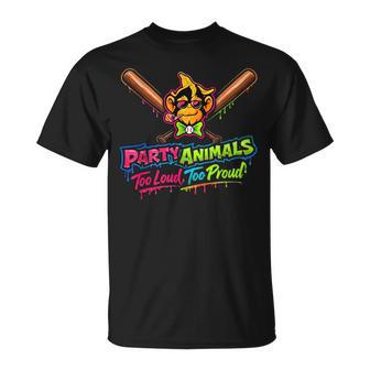 Party Animals Baseball Jersey T-Shirt - Thegiftio UK