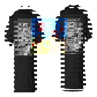 Patriotic Cat Selfie Bigfoot 250Th Anniversary 1776-2026 Usa T-Shirt - Monsterry