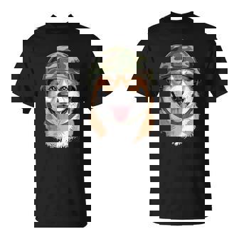 Patriotic Corgi Soldier Dog Outfit Military Army T-Shirt | Mazezy