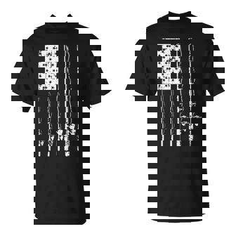 Patriotic Fisherman Fishing Rod Angling Tank Top T-Shirt | Mazezy