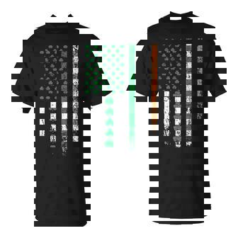 Patriotic Irish American Flag Ireland St Patrick's Day T-Shirt - Thegiftio