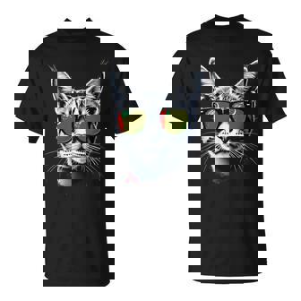 Patriotic Turkmenistan Tabby Cat Turkmen Flag T-Shirt | Mazezy