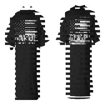 Paw Dre Best Cat Or Dog Dad Ever Usa Flag Dog Paw Dog Lover T-Shirt - Monsterry