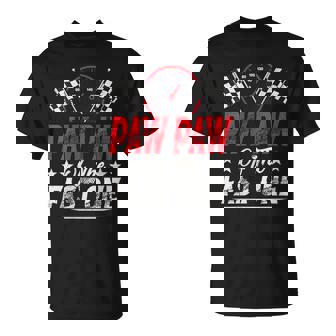 Paw Paw Of The Fast One 1st Birthday Racing Car Family T-Shirt | Mazezy