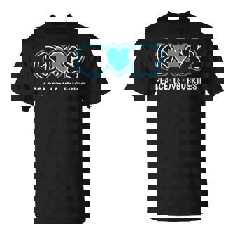 Peace Love Huskies Siberian Husky Dog Lover Puppy Owner Pet T-Shirt - Thegiftio