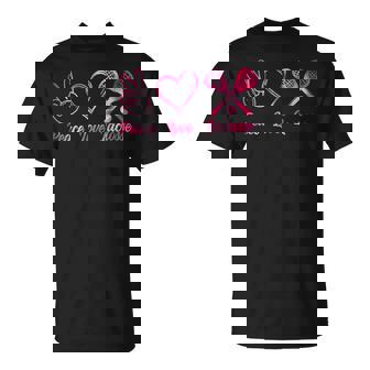 Peace Love Lacrosse T-Shirt | Mazezy