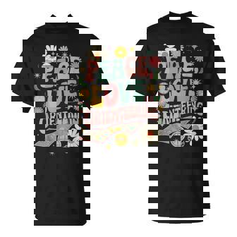 Peace Love Orienteering 60s 70s Hippie Retro Orienteer T-Shirt | Mazezy