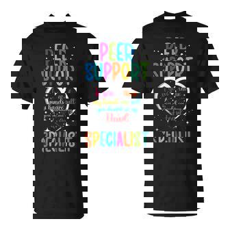 Peer Support Specialist Heart Peer Recovery Support T-Shirt | Mazezy