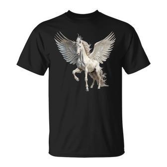Pegasus Winged Flying Horse Greek Ancient Mythology T-Shirt - Thegiftio UK
