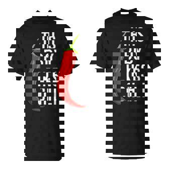 Pepper Spicy Food Saying Boy Likes Chili T-Shirt | Mazezy