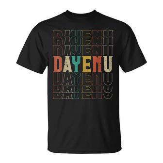 Pesach Passover Dayenu Enough Prayer Seder Jewish Holiday T-Shirt - Monsterry