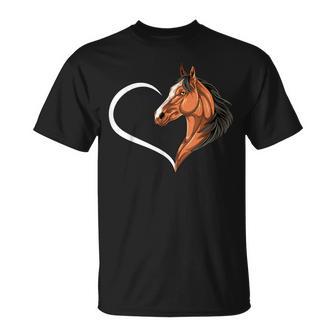 Pferde Für Frauen Mädchen Kinder Pferd Herz T-Shirt - Geschenkecke