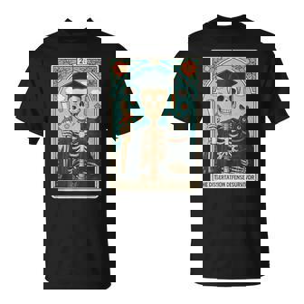 PhD Graduation The Dissertation Defense Survivor Tarot Card T-Shirt | Mazezy