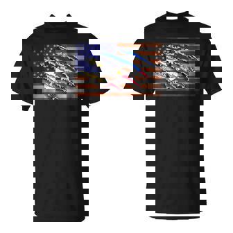 Philippines Filipino American USA America Mixed DNA Flag Day T-Shirt | Mazezy