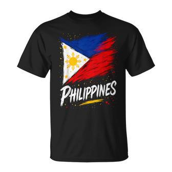 Philippines Filipino Flag T-Shirt - Monsterry