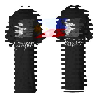 Philippines Flag Filipina Filipino T-Shirt | Mazezy