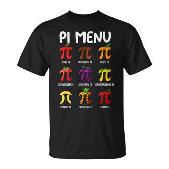 Pi Menu Pi Day Math Teachers 314 Pi Symbol Happy Pi Day T-Shirt - Thegiftio UK