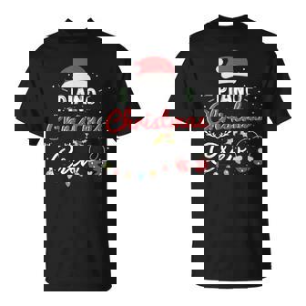 Piano Christmas Crew Fun Pianist Matching T-Shirt | Mazezy