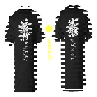 Pickleball Daisy Flower Pickle Ball Mom Grandma T-Shirt - Thegiftio
