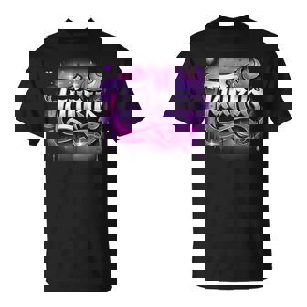 Pink & Purple Taurus Zodiac Star Sign T-Shirt - Thegiftio