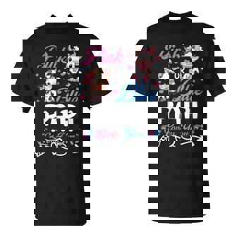 Pink Or Blue Papi Loves You Cow Baby Gender Reveal T-Shirt | Mazezy