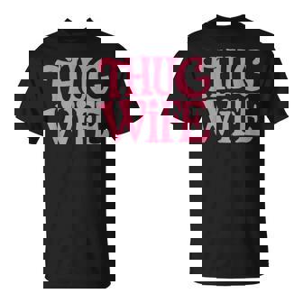 Pink Thug Wife クラシックなギャングスタイルのレトロなステートメント Tシャツ - Kawaiitshirt