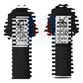 Pinup Girl 男性用 「Seeing Triple」 長袖tシャツ Tシャツ - Kawaiitshirt