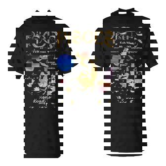 Pisces Facts Pisces Zodiac Sign Pisces Birthday T-Shirt | Mazezy