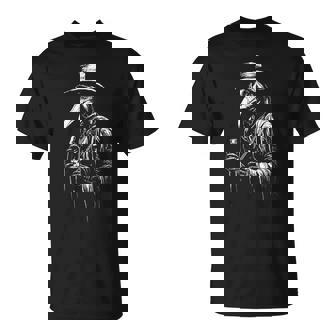 Plague Doctor Horror Death Occult Satanic Gothic T-Shirt | Mazezy