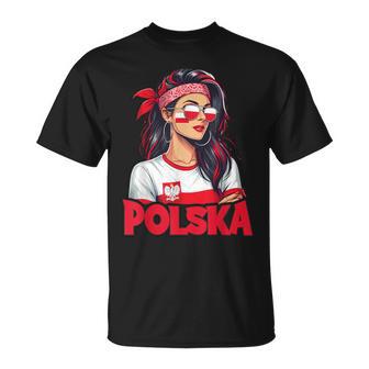 Polen Flagge Frauonnenbrille Mädchen Polska T-Shirt - Geschenkecke