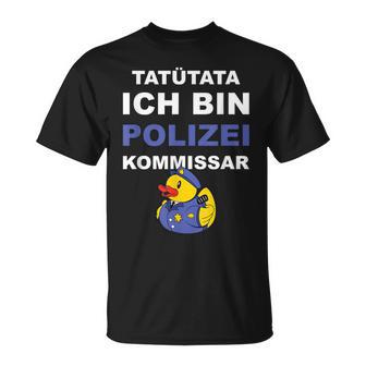 Polizei Kommissar Beförderung T-Shirt - Geschenkecke