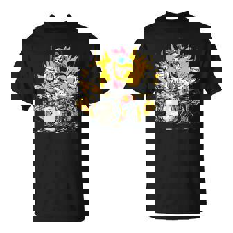 Pollo Rítmico Con Batería Para Amantes De Los Bateristas Manga Larga Camiseta unisex - Regaloses