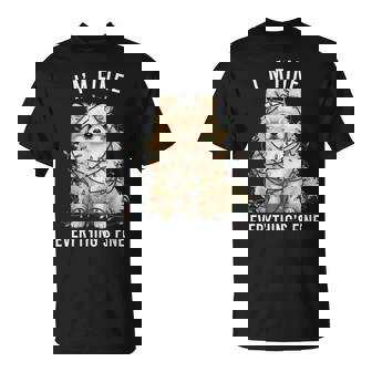 Pomeranian Christmas I'm Fine Everything Is Fine T-Shirt | Mazezy