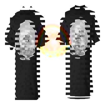 Pomeranian Rainbow Bridge Memorial Cute Colorful Dog Tank Top T-Shirt | Mazezy