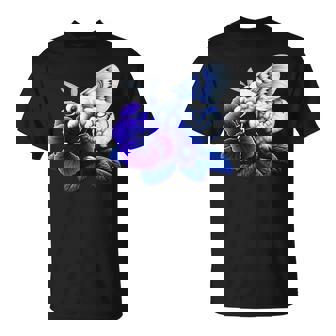 Poodle Moth On African Violet Flower Nature Wildlife Art T-Shirt | Mazezy