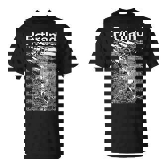 Portland Oregon Vintage Style Home City Street Map T-Shirt | Mazezy